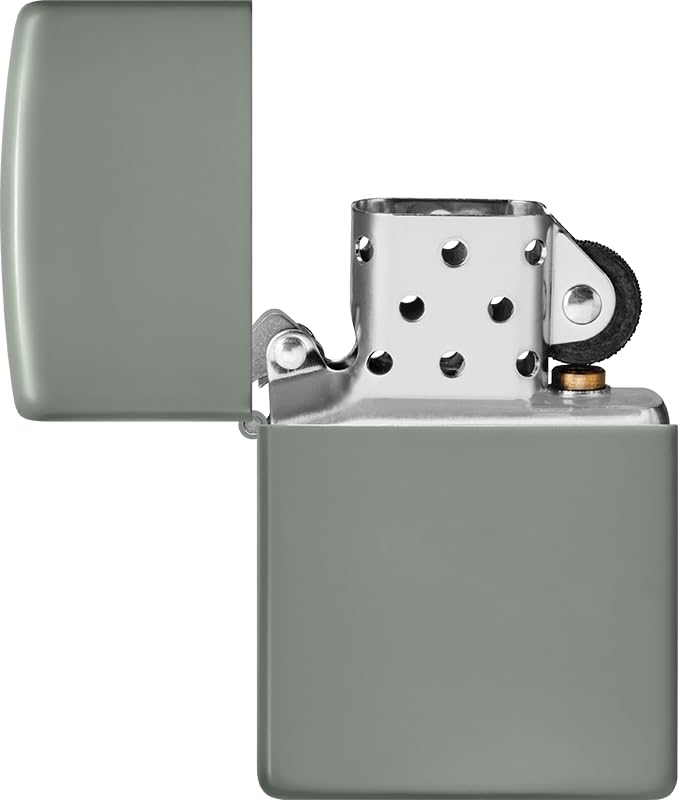 Image of Zippo Green Matte - Sage Design Windproof Pocket Fuel Lighter, Refillable, BIS Certified