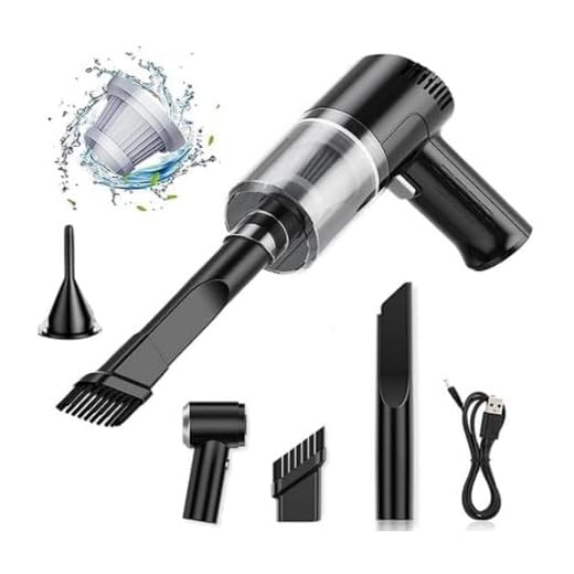 Mini Aspirador de Pó Soprador Portátil Sem Fio Sucção 3 em 1 USB Recarregável Bivolt 120w Limpeza Doméstica Casa Sofá Teclado Automotivo Modelo AS-228