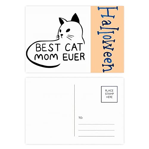 Cartes postales Best Cat Mom Ever en lot de 20, le cadeau idéal pour gâter les mamans