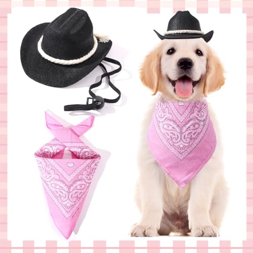 Set de disfraz cowboy para mascotas 6 piezas S miniatura 7