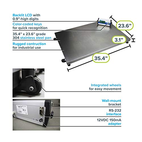 Báscula de piso Adam Equipment CPWplus 35L 35kg miniatura 5