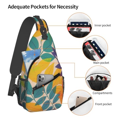 Bolso cruzado multicolor para hombro y viaje miniatura 4