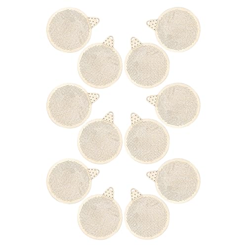 Kit de broderie festive en bois Cabilock 12pcs loisirs créatifs Noël