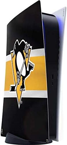 Skinit Decal Gaming Skin Compatible with PS5 Digital Edition Console - Officially Licensed NHL Pittsburgh Penguins Camo Design