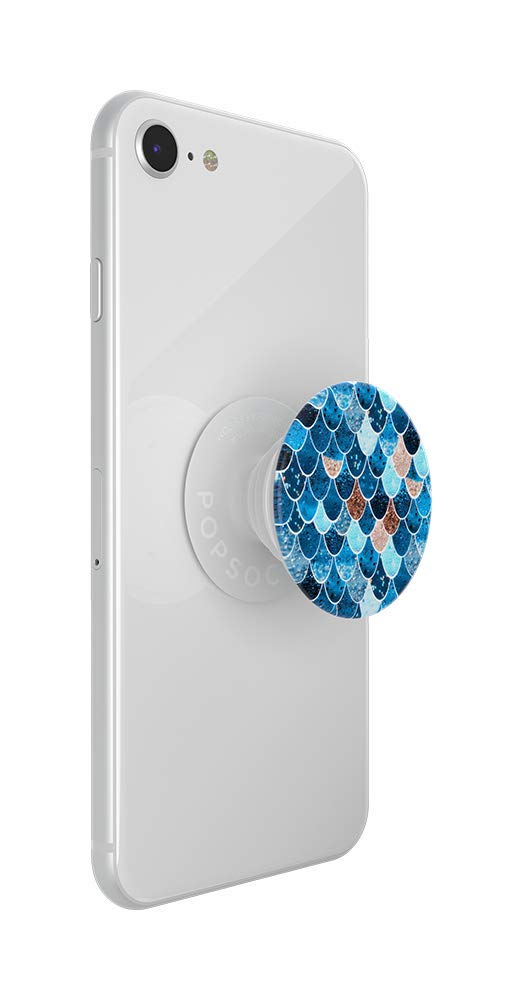 Authentic Popsockets Premium Chrome White Mermaid PopSocket Pop Socket Grip - Foto 4