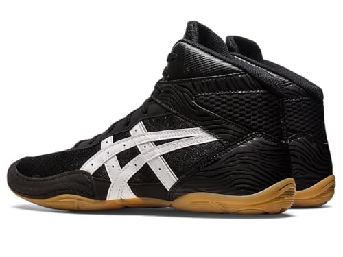 Asics 1081A051-001 Matflex 7 Wrestling Shoes for Men, Size 44 EU, 001 Black/White
