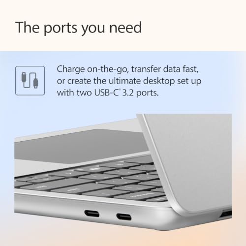 Image of Microsoft Surface Laptop, 13-inch | Snapdragon X Plus (8 Core) | 8GB RAM | 256GB UFS | Platinum | Windows 11 | Model (1st Edition)