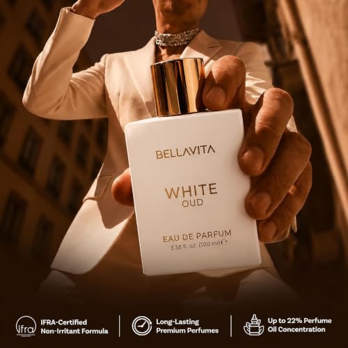 Bella Vita Luxury White Oud | Long Lasting Unisex EDP 100ml | with Orange, Patchouli, Musk | Fruity Premium Fragrance Perfume | Great for Everyday Use - view 6