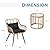 JOIVI 3 Piece Patio Bistro Set, Wicker Outdoor Patio Set with Enhanced Comfort Seating, Round Glass Top Coffee Side Table, Patio Rattan Conversation Set for Balcony, Lawn, Garden, Backyard, Black