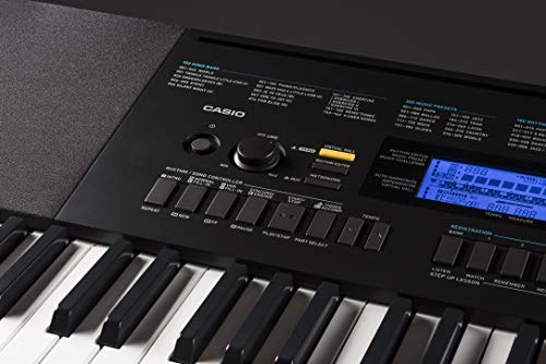 Casio WK-245 76-Key Touch Sensitive Keyboard with Power Supply - Thumbnail 4