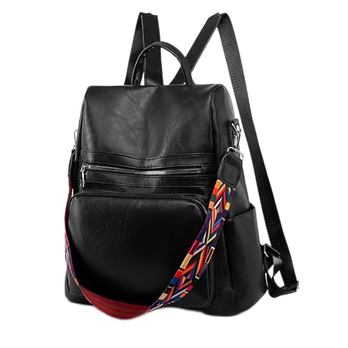 YIzdegg Mochilas Negras Bolso de Hombro Bolso de Hombro Para Mujer Grande (Negro, Talla Única), Negro , Talla única