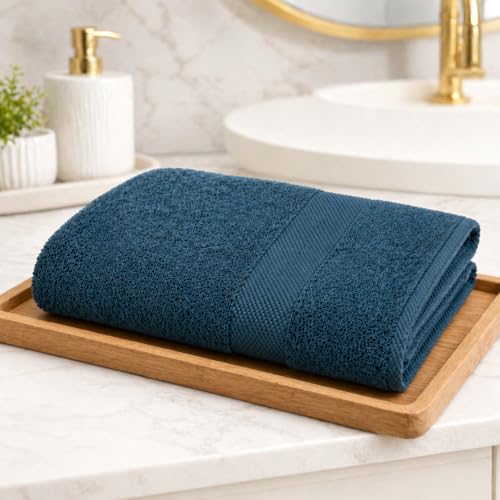 Antibacterial Towels for Bath Large Size, Clinically Tested for 99% Germ Reduction, Helps Reduce Acne, Cotton Bath Towel Large Size for Men & Women Se