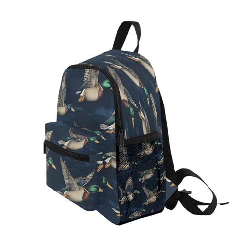 Flying Cute Mallard Ducks Backpack for Girls Boys Elementary School Kids Kindergarten Backpack Bookbag3
