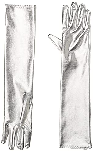 Bristol Novelty BA1093 Sequin Glove Unisex White Adult, One Size 1 One ...
