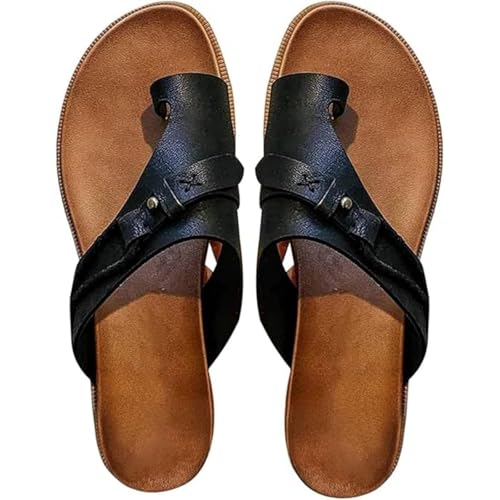 Orthotic High Heels Sandals For Women With Arch Support Womens Fashion Orthotic Sandals Ladies Slip On Lightweight Athletic Orthopedic Slippers With Comfortable Plantar Fasciitis Arch Support