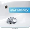 Bouchon Lavabo Universel Pop-Up Chromé Bächlein 40mm Avec Filtre Anti-Cheveux