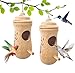 2PCS Hummingbird House 2022 New for Outside Wooden Hanging Hummingbird Houses Garden Decor Pet Cottage