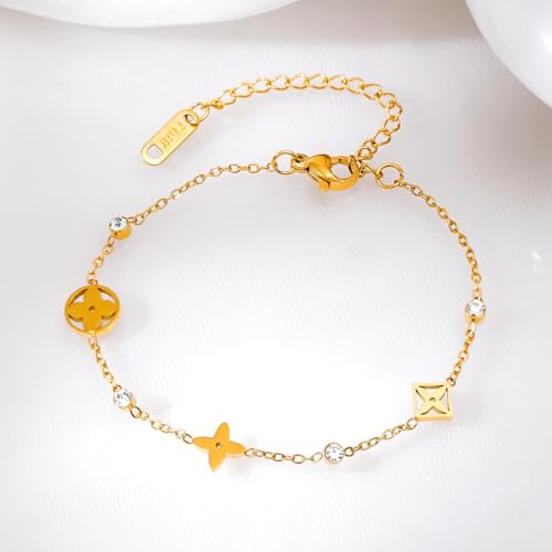 Image of Rubans Demi Fine Stainless Steel Bracelet Waterproof Gift for Women & Girls