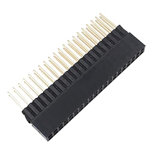 SB Components 2 x 20 pin extra alti femmina 0,3 cm passo impilabile per Raspberry Pi A+, Pi modello B+, Pi 2, Pi 3 e Pi 3 B + (confezione da 5)