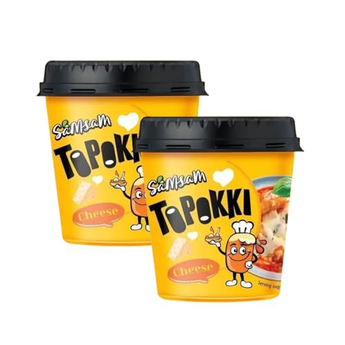 SamSam Instant Tteokbokki Topokki Korean Rice Cakes Chewy Street Snack Multi Flavours Carbonara Cheese Curry Garlic Teriyaki Jjajang Rose Original Sweet & Spicy