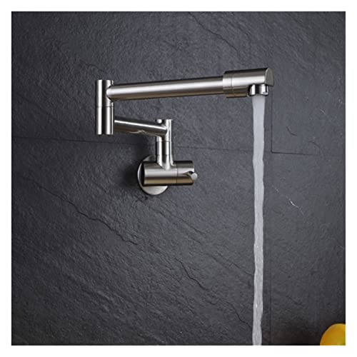 Grifo de cocina plegable de latón cromado con giro completo 2