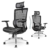 Ergonomic Office Chair, mfavour Office Chair Mesh, with 3D Armrest/Lumbar Support/Adjustable...