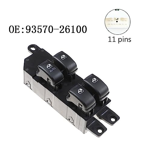 Interrupteur de vitre électrique 93570-26100 commande avant gauche fluide - 2