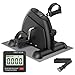 Mini Exercise Bike with Mat, Portable Under Desk Pedal Exerciser for Leg and Arm Workout, Smooth Magnetic Resistance, Indoor Cardio Training