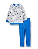 Schiesser Jungen Frottee Schlafanzug – kuschelig, warme Winterqualität Pyjamaset, Mehrfarbig 10, 104