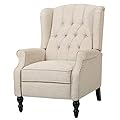 Elizabeth Tufted Fabric Recliner Arm Chair from 