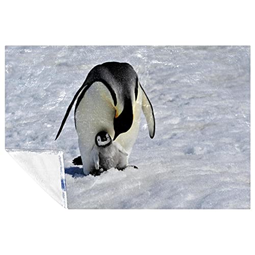 Couverture douce avec imprimé pingouin pour lit d'enfant - 2