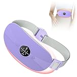 Heat Pad Period Pain Relief, Rechargeable Period Heat Pad, Portable Menstrual Heating Pad, Cordless Electric Heat Belt, 3 Heating and Vibration Massage Modes, Gifts for Women Girls Her (Purple)