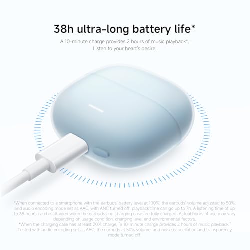 Redmi Buds 6 Lite - In-Ear Kopfhörer, dynamische 40dB Active Noise Cancellation, bis 37 Stunden Akkulaufzeit… – Ansicht 7