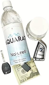 Diversion Safe Water Bottle Secret Stash Container AquaFin Bottled Water- Transparent Stash Water Bottler Secret Compartment Diversion Safe Water Bottle Storage 350ML1