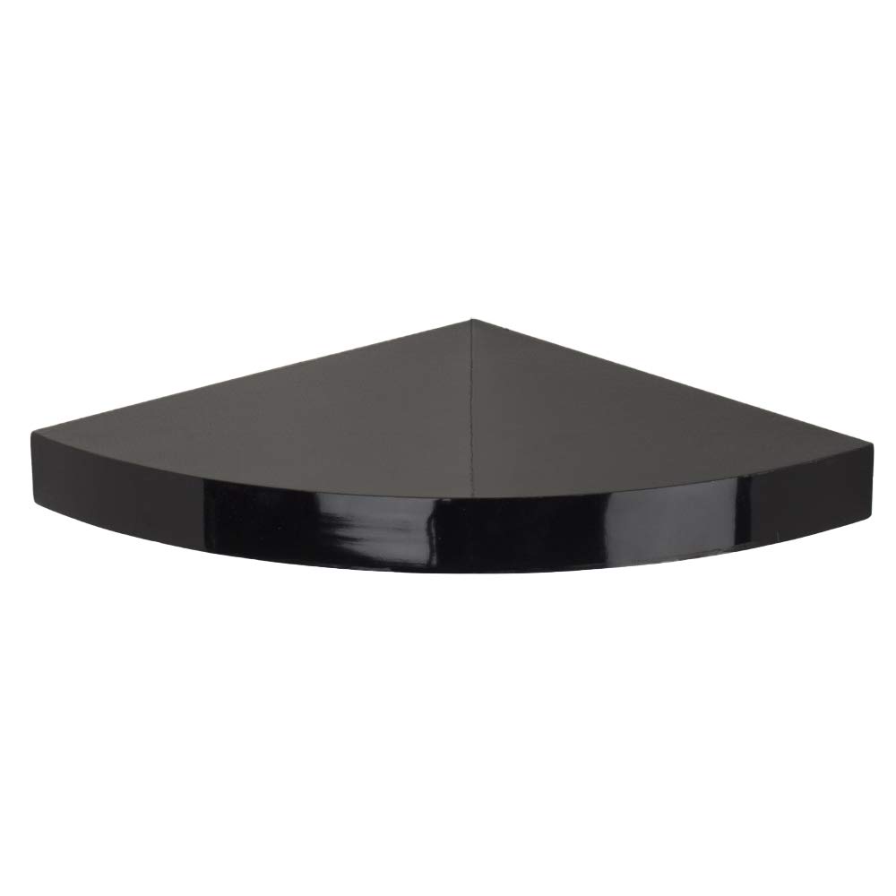 Core Products Gloss Black Hudson Floating Corner Shelf Kit