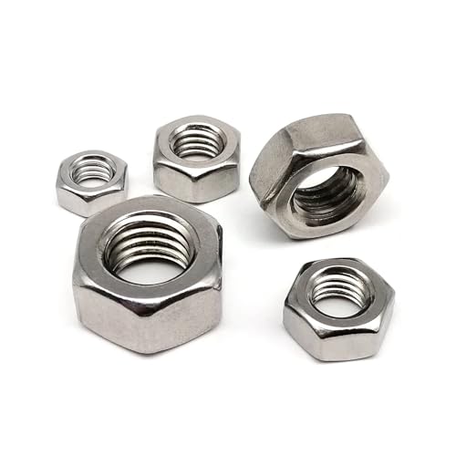 Écrou inox A4 M6 haute résistance DIN934 pour assemblages durables