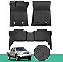 CreeKT for Toyota Tacoma Floor Mats All Weather 2018-2023 Double Cab Accessories, XPE Anti-Slip Waterproof Floor Trunk Liners Interior for Tacoma 3rd Gen 2023 2022 2021 2020 2019 2018