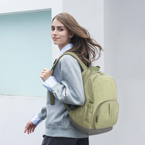 Image of Canvas Backpack for Women Travel Backpack for Men Vintage Bookbag Style for Casual Daypack Backpacks