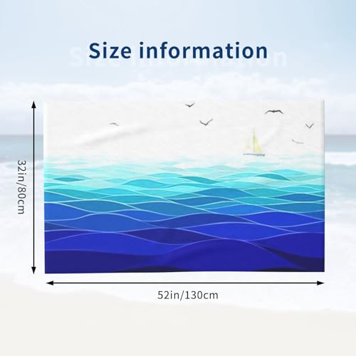 Serviettes de piscine moelleuses Ocean Waves contre la peau humide - 4