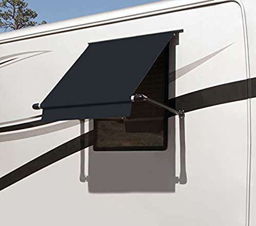 CAREFREE WG0604E4EB Simply Shade RV Window Awning-Black Vinyl-6' (72