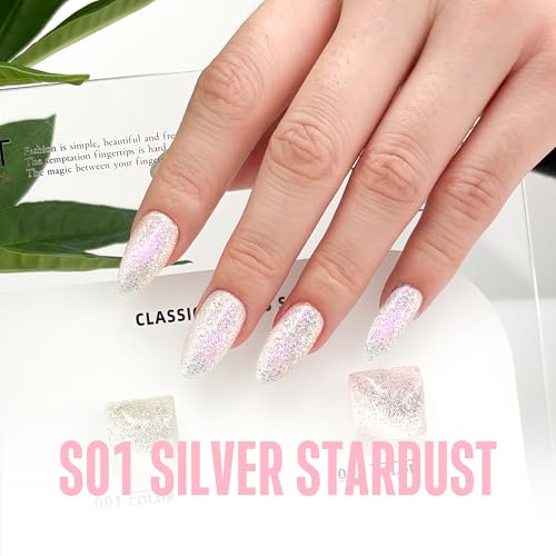 Esmalte en gel reflectante holográfica NOVO OVO 10ml miniatura 2