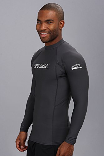 Image of O'Neill Men's Basic Skins Long Sleeve Rashguard, UPF 50+ Sun and Rash Protection for Surfing and All Outdoor Activities