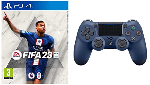 Image of Sony Playstation 4 Dualshock Midnight Blue V2+FIFA 23 | Standard Edition | PS4 (PlayStation 4)