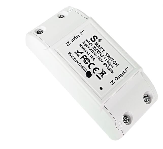 DIY WiFi Relay Module Smart Wall Switch Compatible with Alexa Google Home Voice Remote Control Timing 10A 1