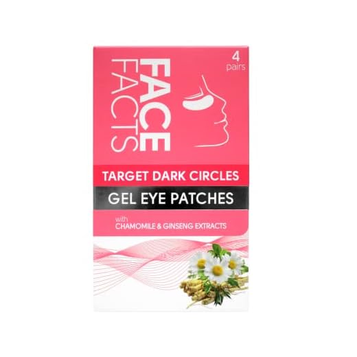 Face Facts Target Dark Circles Under-Eye Gel Patches | Soothe + Reduce Appearance of dark circles | 4 pairs