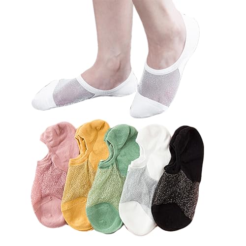 Image of Benefeet Sox Sheer No Show Socks Women Girls Cute Thin Mesh Low Cut Liner Socks for Loafers Boat Shoes
