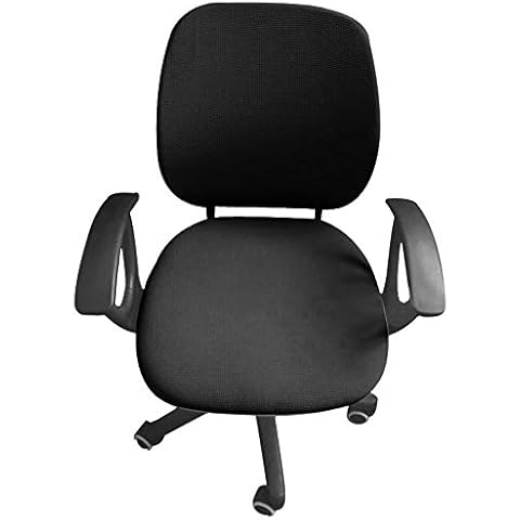 Universal Computer Office Desk Chair Covers ,Removable Resilient Chair Cover for Office Rotating Chair Swivel Chair Computer Chair Armrest Chair (Dark Grey) Cover