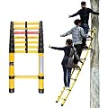 Telesladder Telesladders Multi-Purpose Extendable Ladder Telesladder Collapsible Insulating Telescoping Ladder, Fiberglass Extension Ladder 5M/4.5M/4M/3.5M/3M/2.5M/2M Tall, Telesco