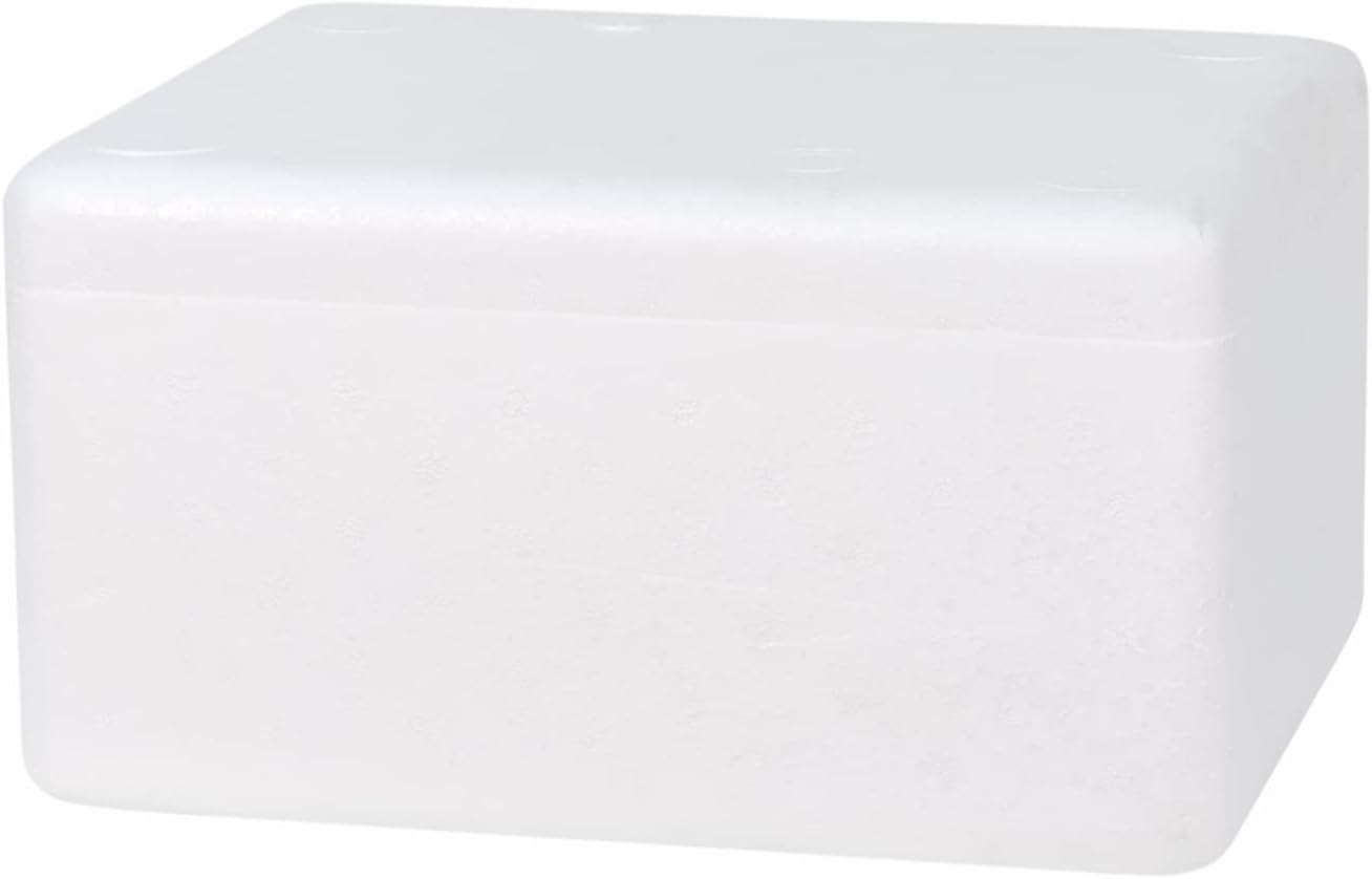 Winds Trading Ice Box Thermocol With Lid for Frozen Food & Beverage Transport, Thermo Keeper Container, Expanded Polystyrene Cooler Box Multi Purpose Camping Hiking Exporting Capacity of 25KG