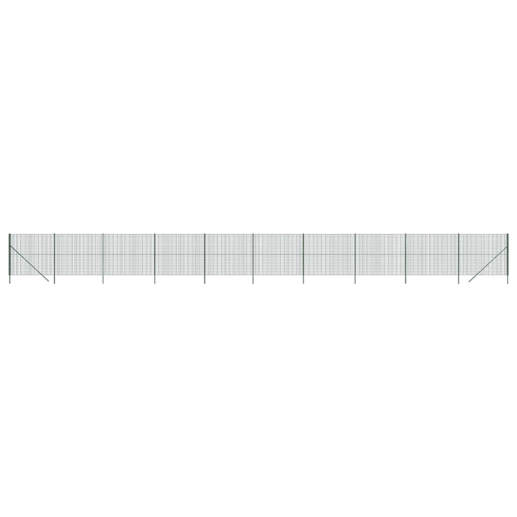ShGaxin Cerca de Alambre de Acero galvanizado Verde 2x25 m, Malla Metalica, Malla Alambre, Alambre para Conejos, Vallas De Obra, Mallas para Gallinero, Malla Fina De Malla De Alambre - 154062